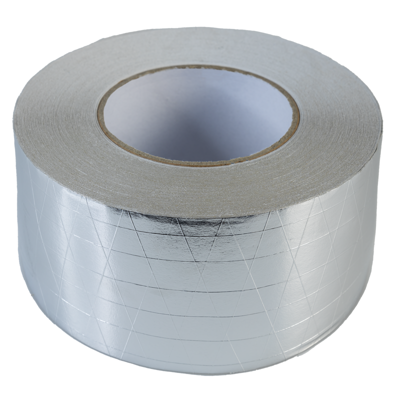 Sterk versterkte aluminium tape aluminiumfolie tape zilver 75 mm x 50 m